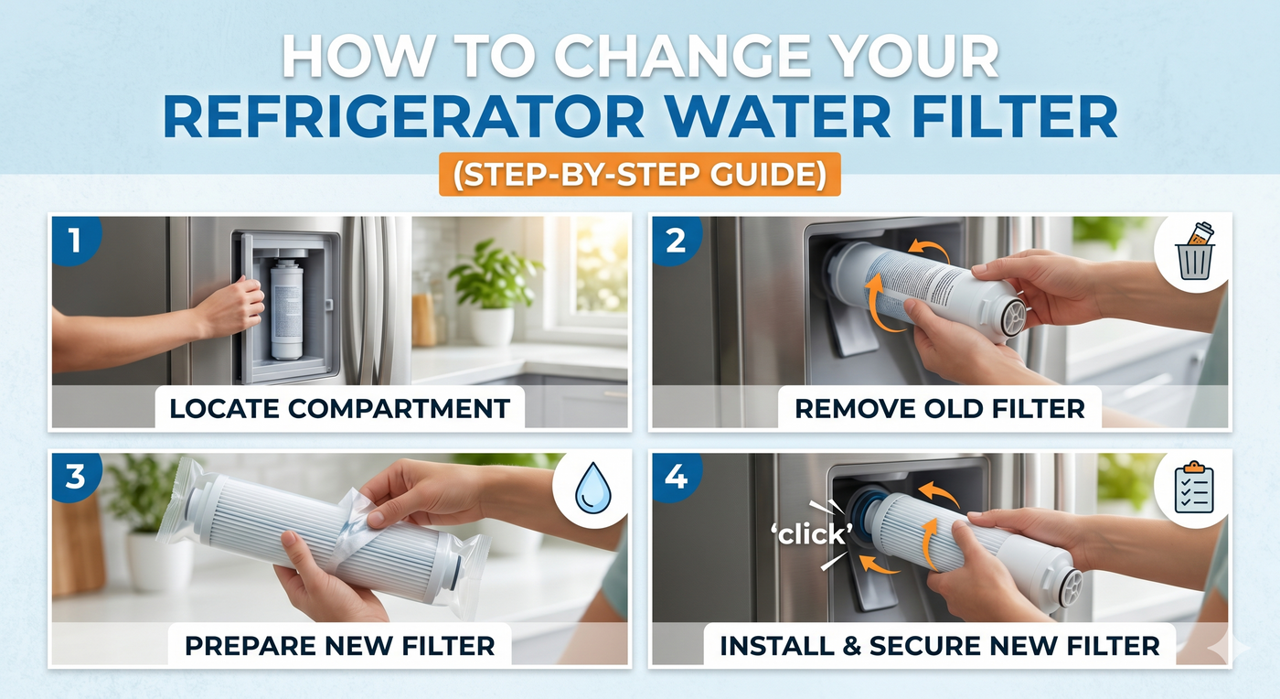 How to Change Your Refrigerator Water Filter (Step-by-Step Guide)