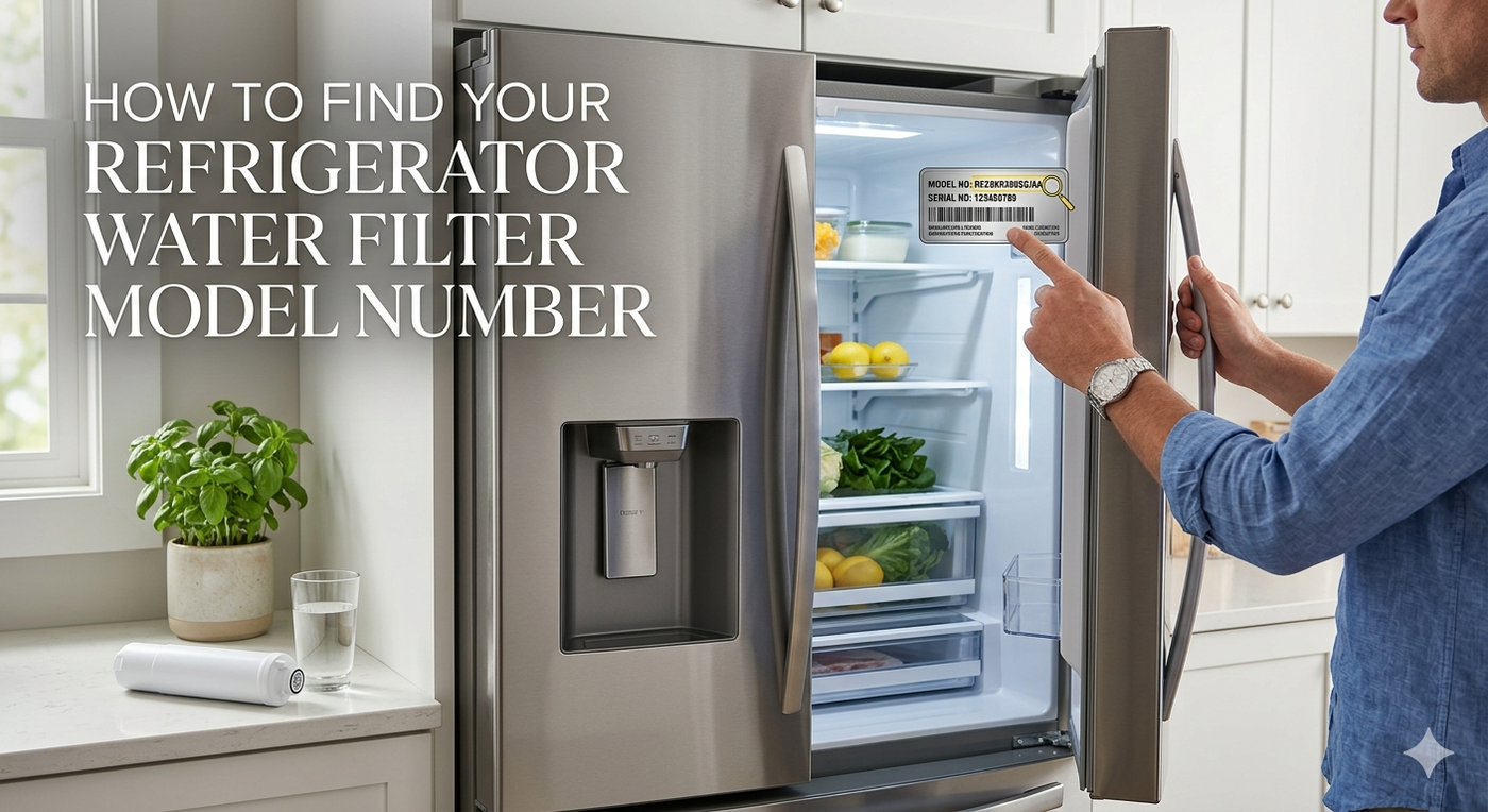 Finding a generic refrigerator model number (like RF28K9380SG/AA) on the interior wall label