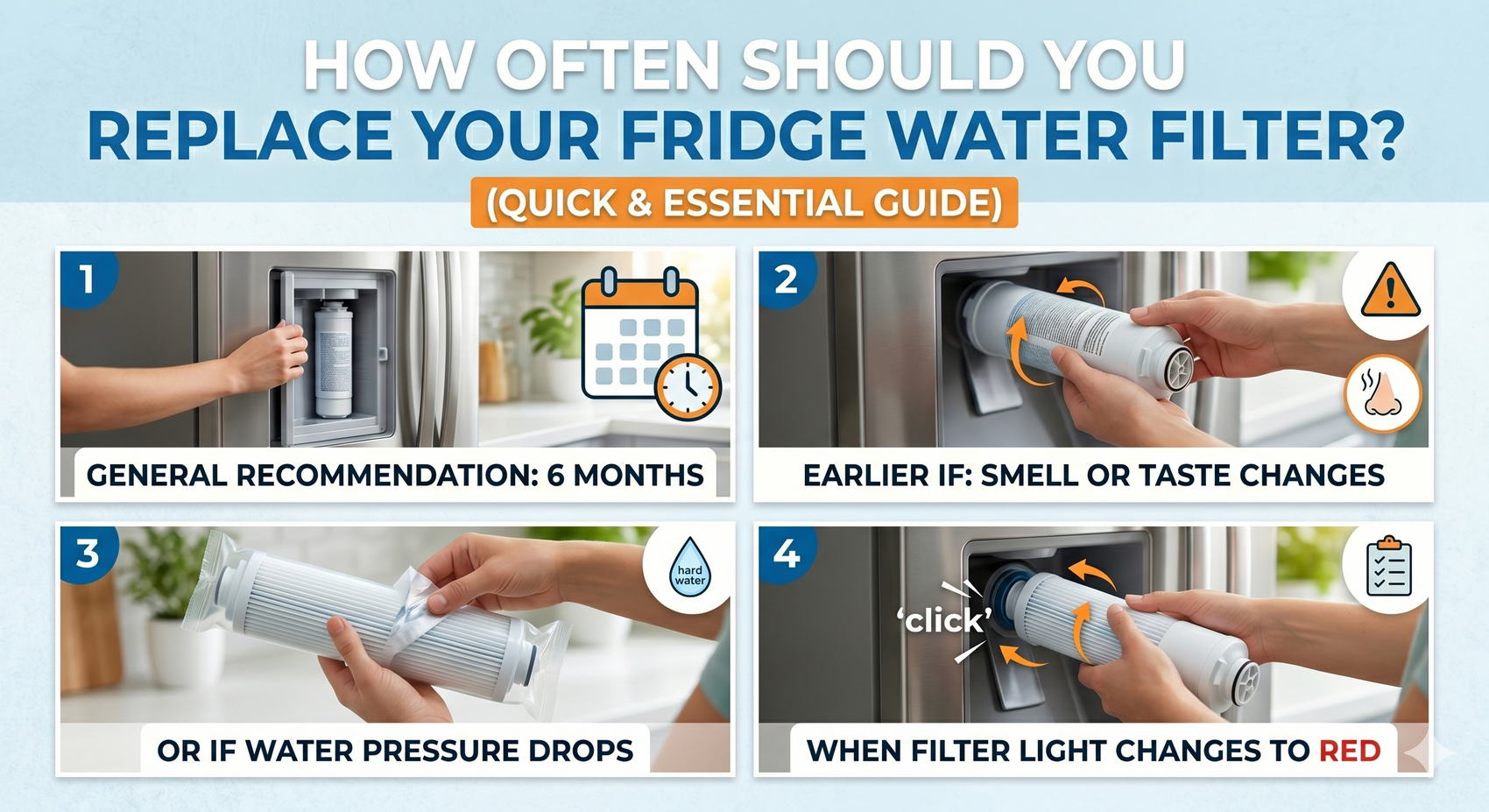 How Often Should You Replace Your Fridge Water Filter?