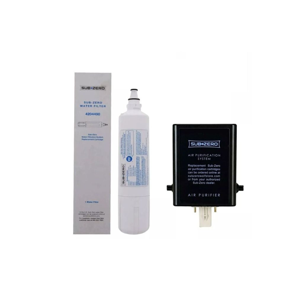 Sub-Zero 4204490 water filter and 7042798 air purification cartridge refrigerator replacement combo pack