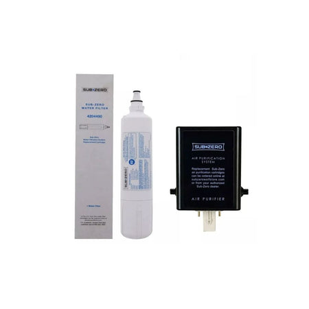 Sub-Zero 4204490 water filter and 7042798 air purification cartridge refrigerator replacement combo pack