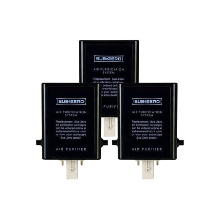 Sub-Zero 7042798 refrigerator air purification cartridge 3-pack replacement